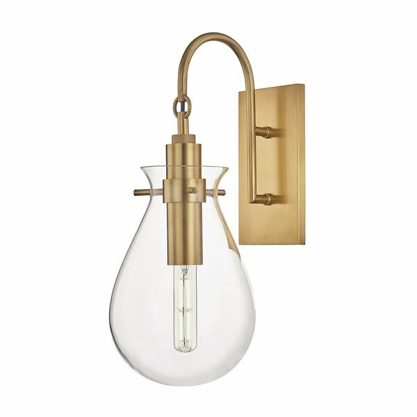 Hudson Valley 1 Light Wall sconce BKO100-AGB